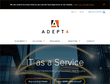 Tablet Screenshot of adept4.co.uk
